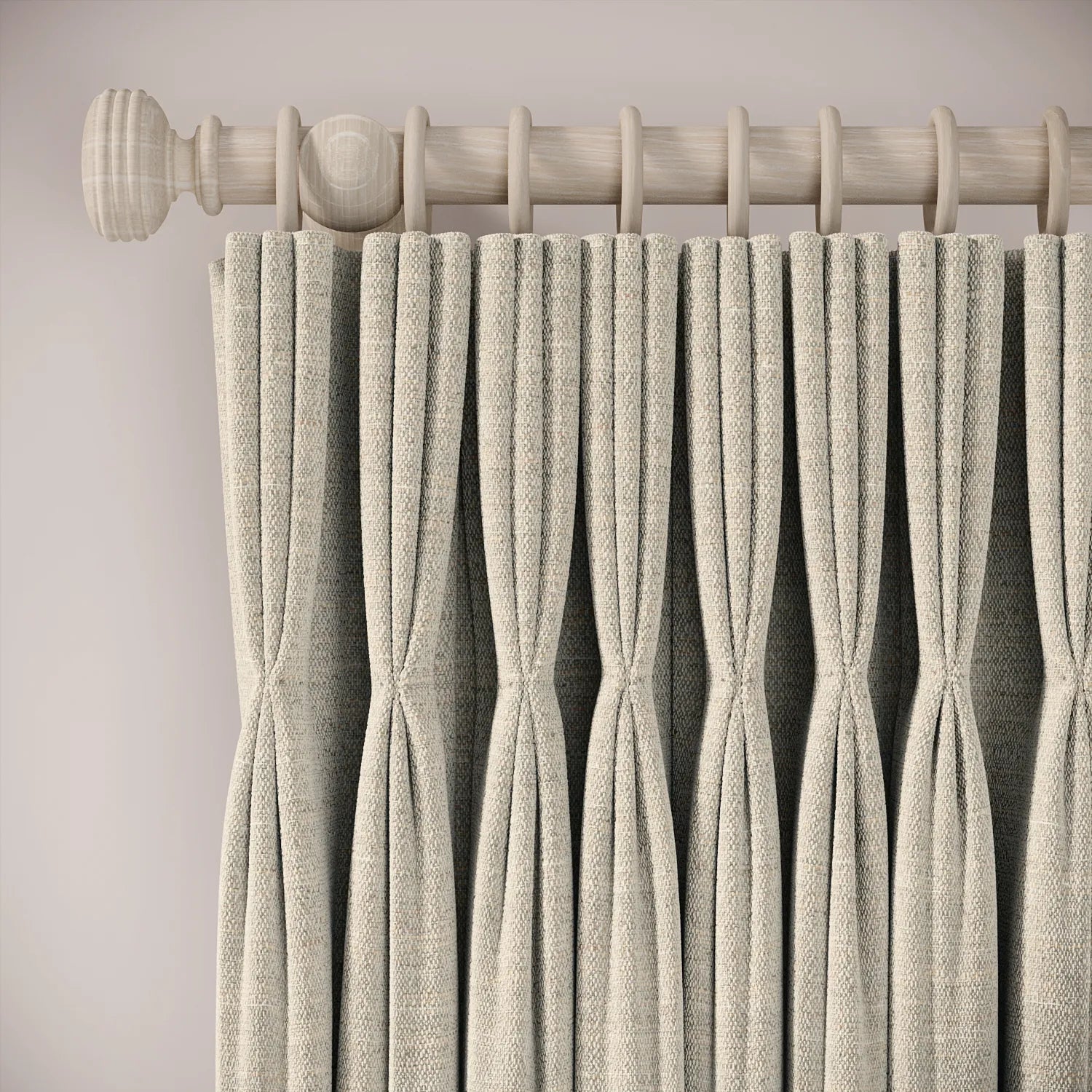 His Nibs Curtains - Eco Boucle - Pebblish