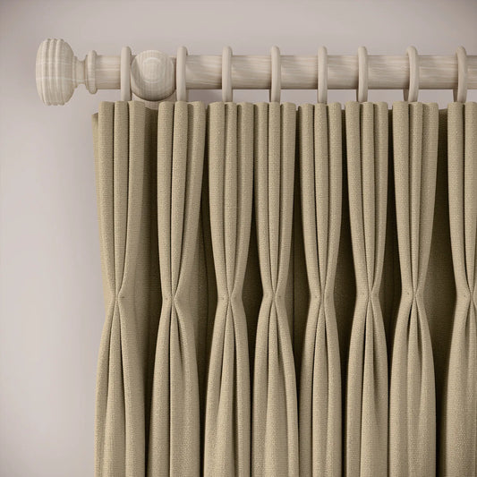 His Nibs Curtains - Eco Weave - Milky Coffee