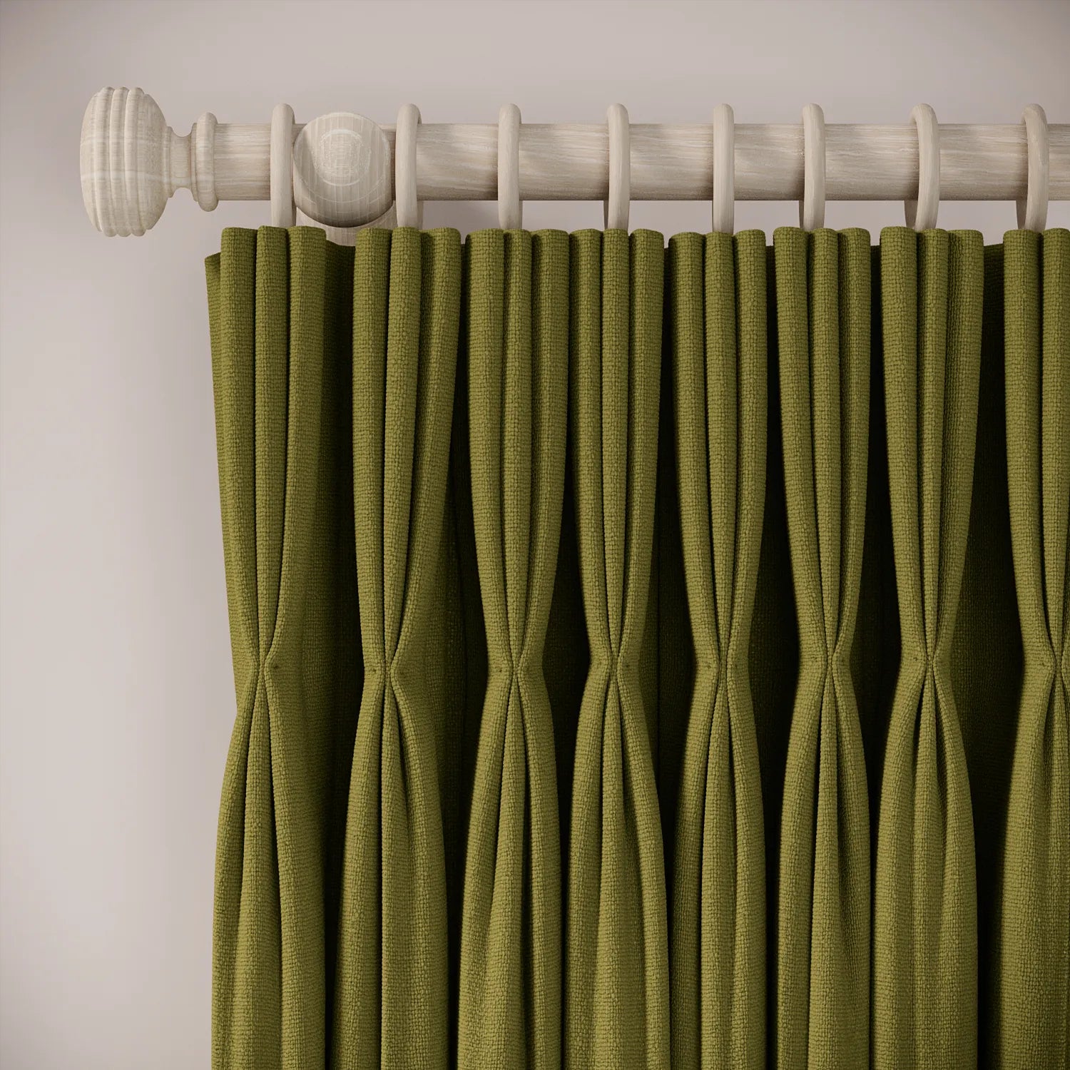 His Nibs Curtains - Eco Weave - Thyme Lord