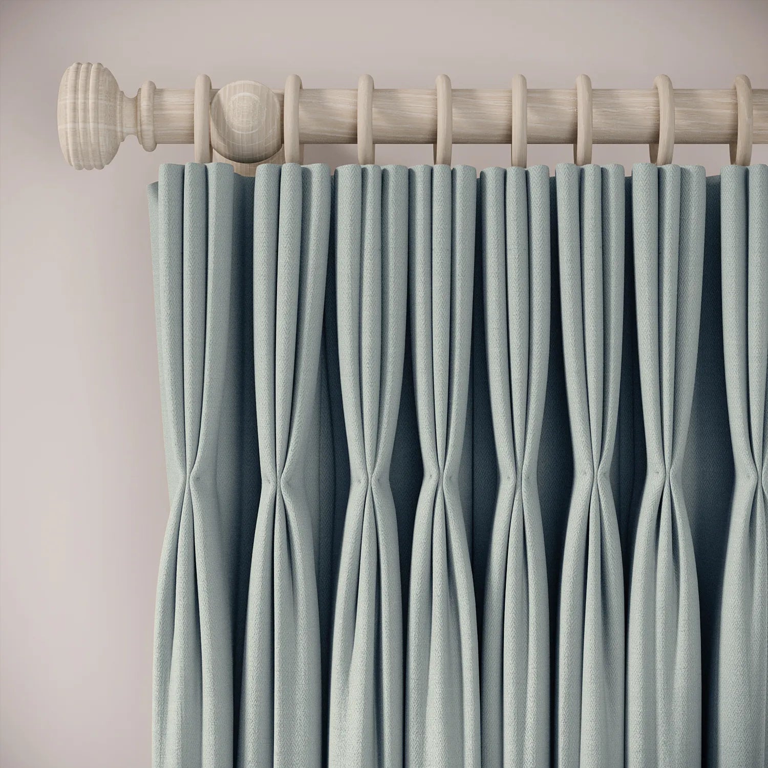 His Nibs Curtains - Linen Blend - Cirrus