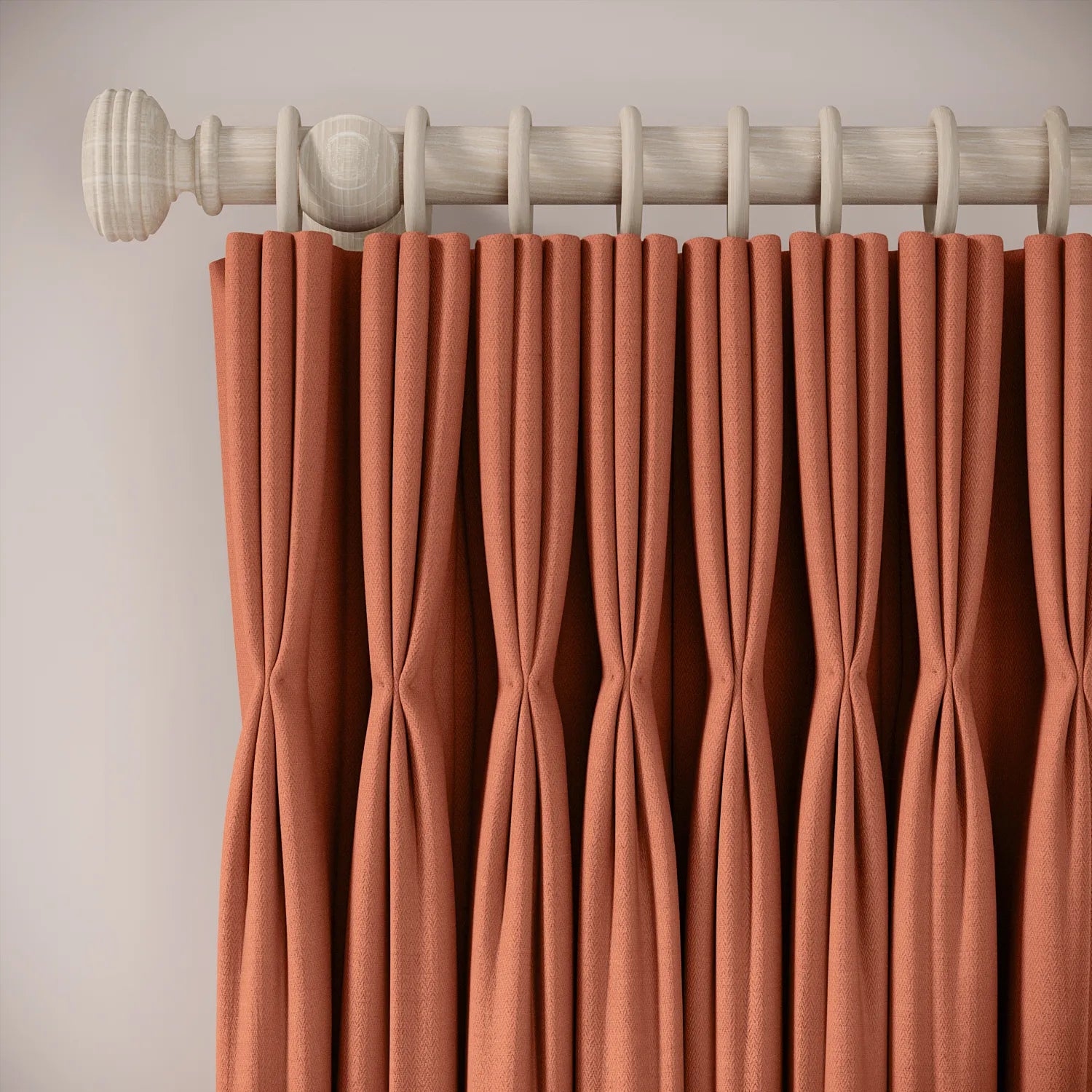 His Nibs Curtains - Linen Blend - Dimples