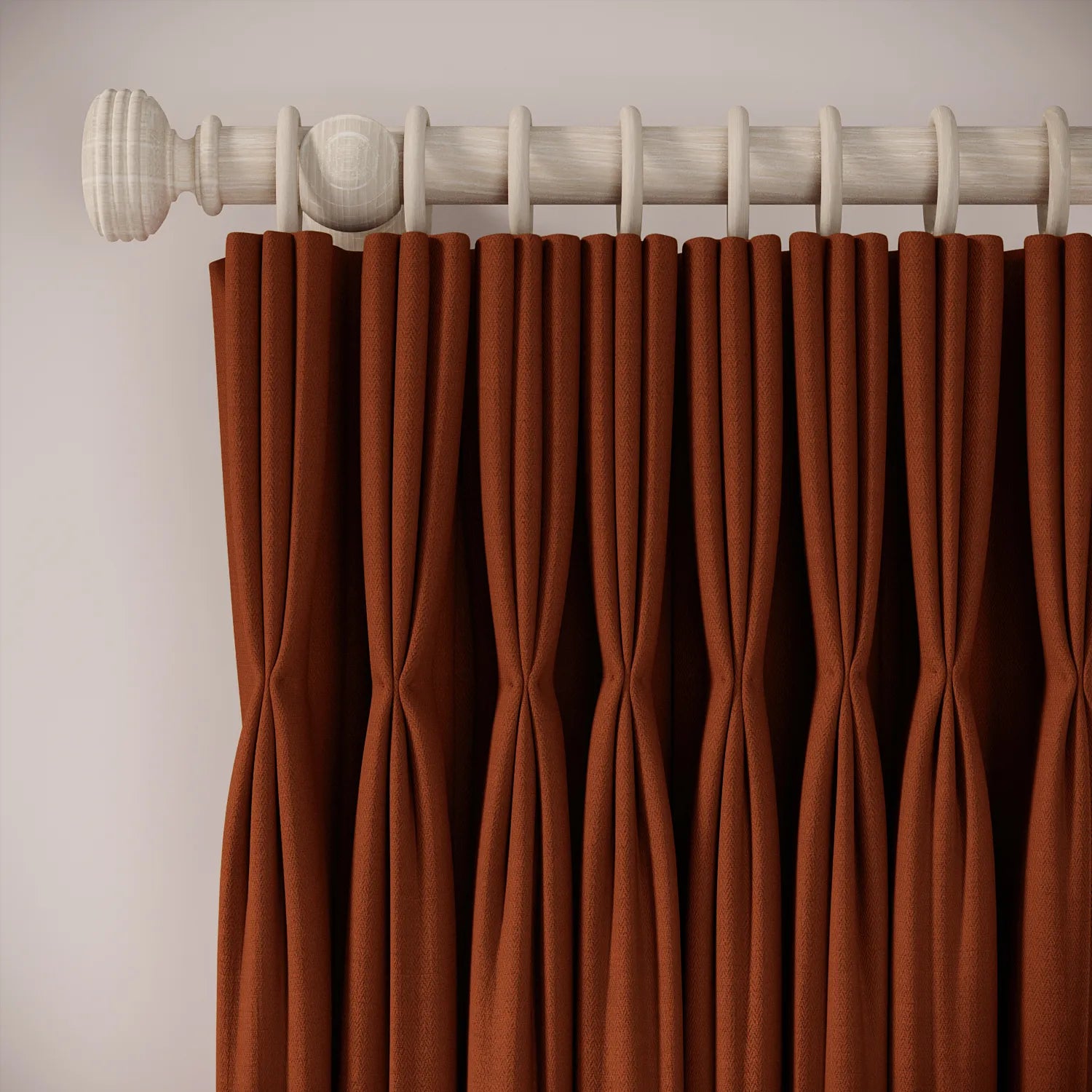 His Nibs Curtains - Linen Blend - Flare