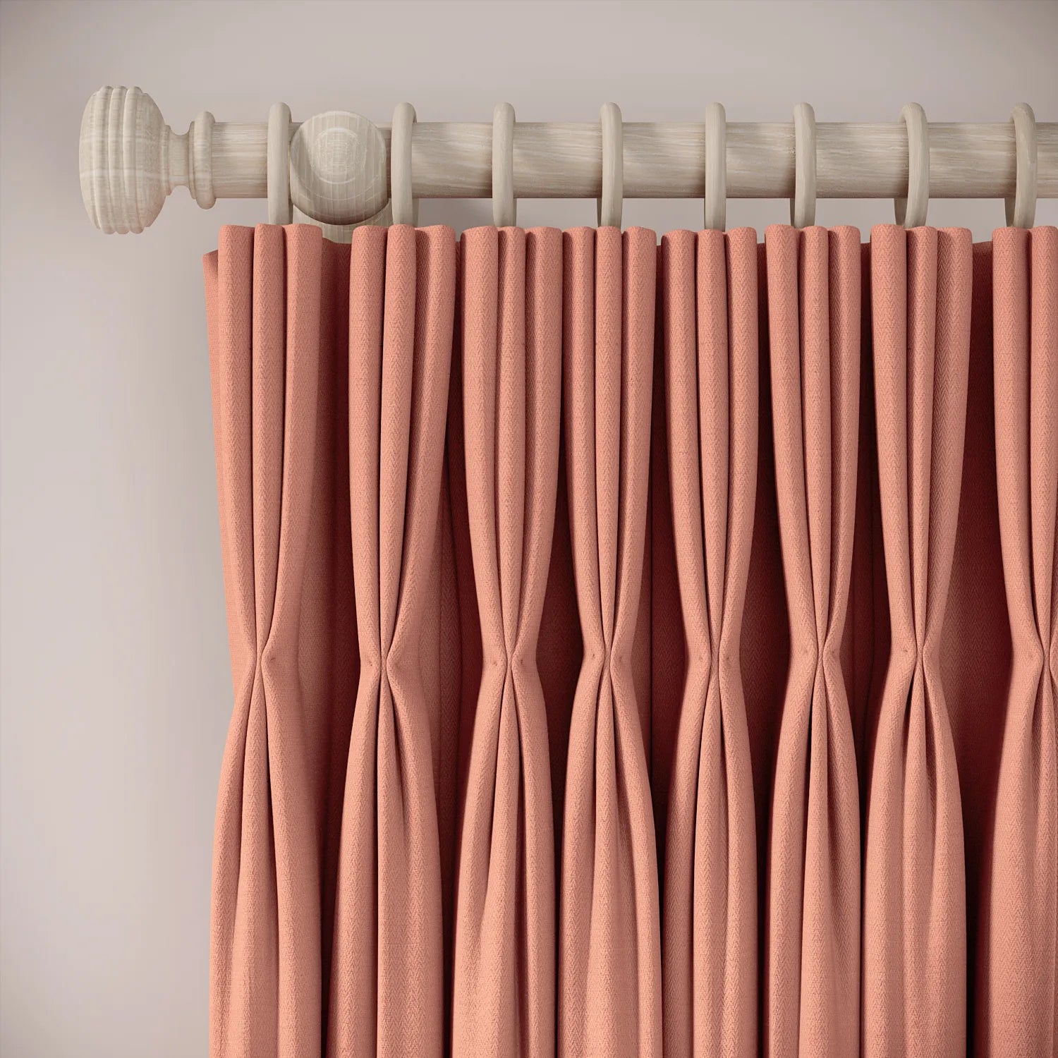 His Nibs Curtains - Linen Blend - Lollipop