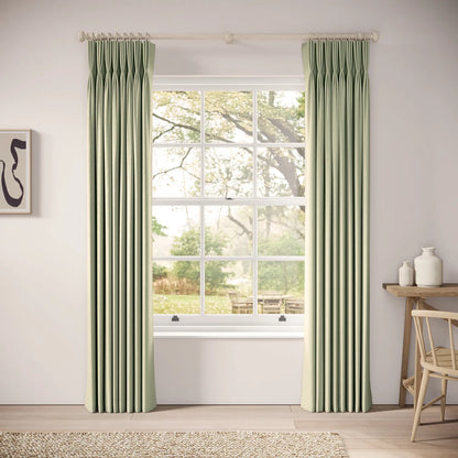 His Nibs Curtains - Linen Blend - Mint Julep