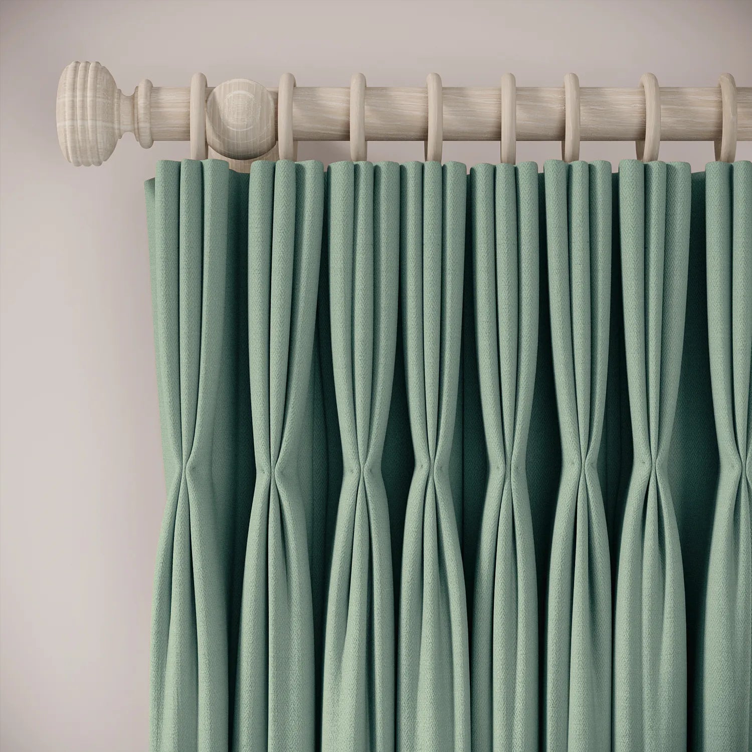 His Nibs Curtains - Linen Blend - Rockpool