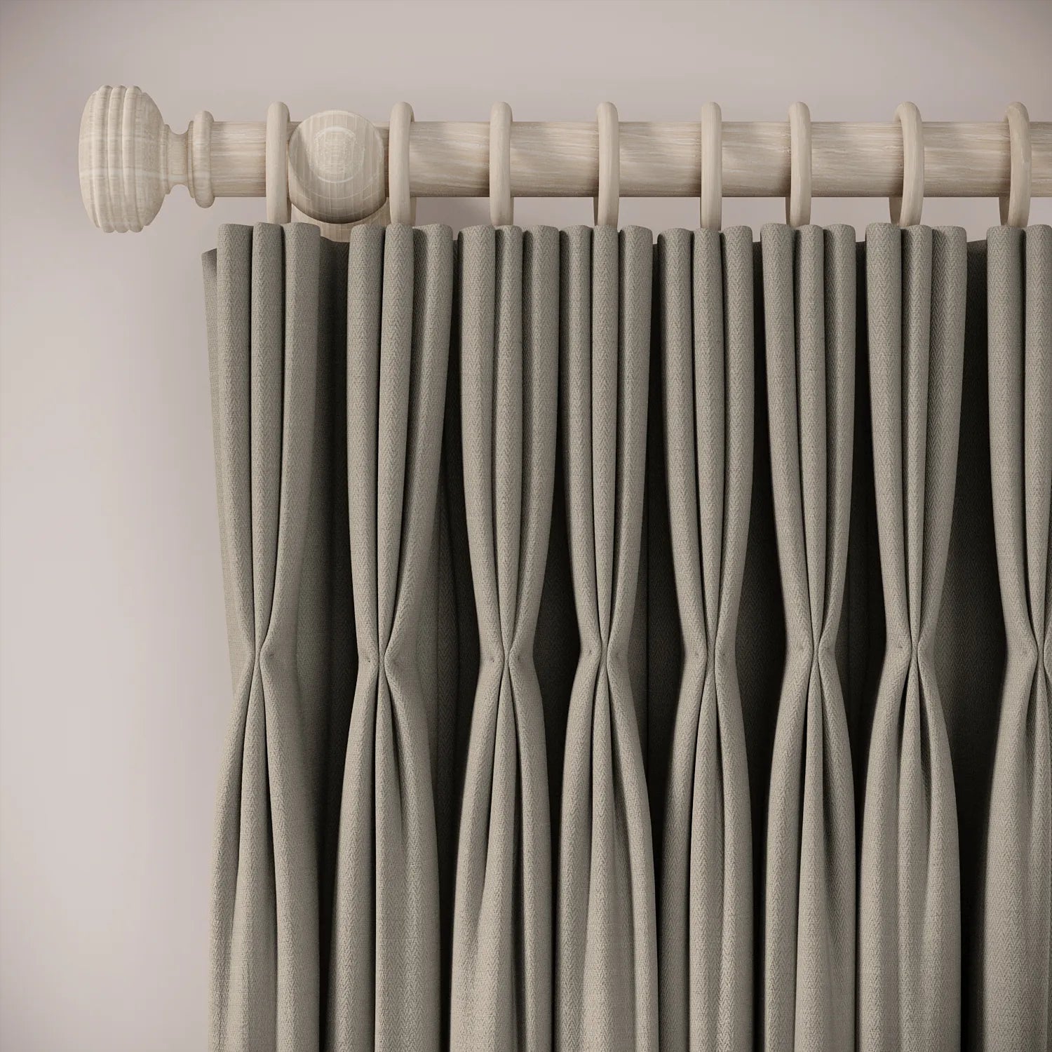 His Nibs Curtains - Linen Blend - Simmer