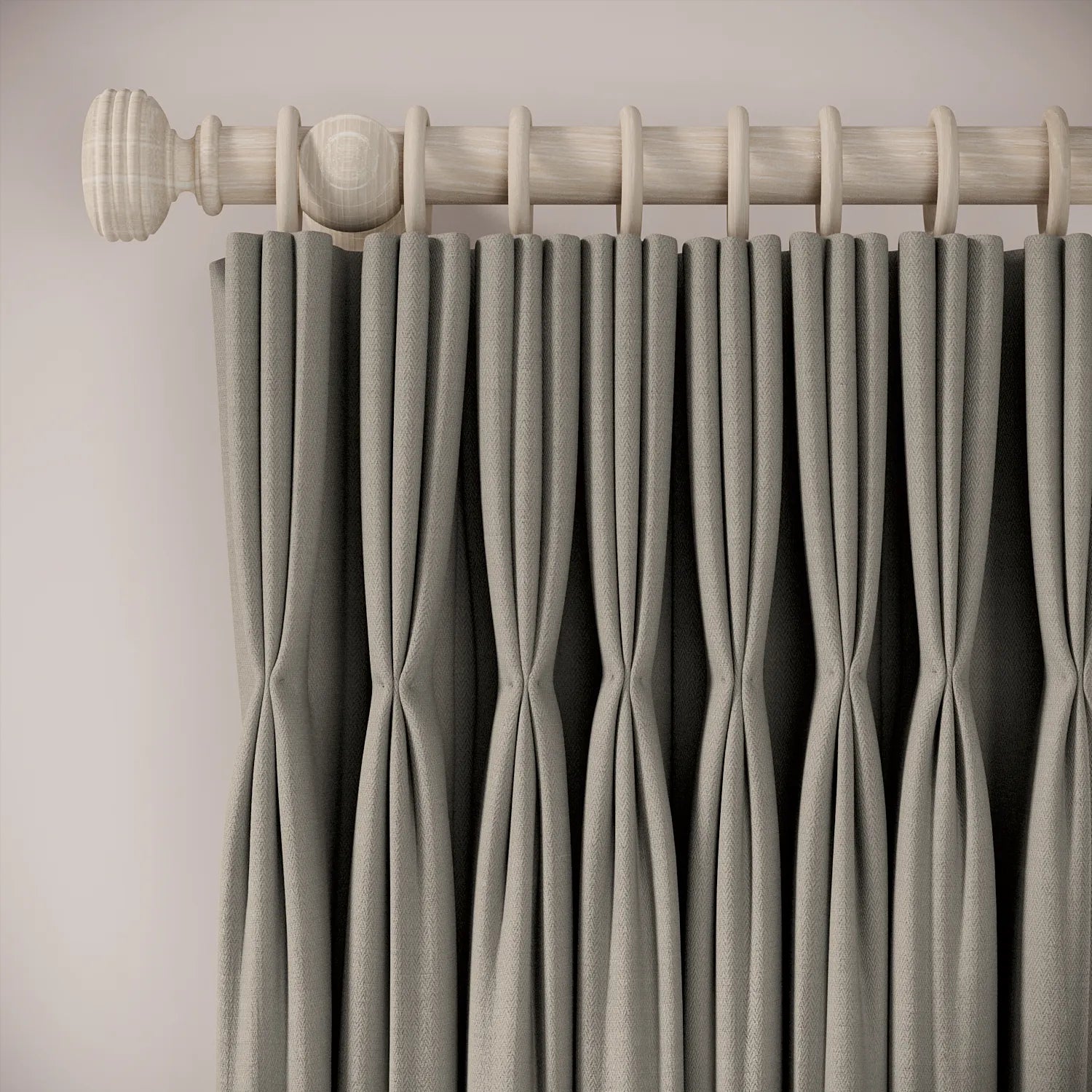 His Nibs Curtains - Linen Blend - St Clements