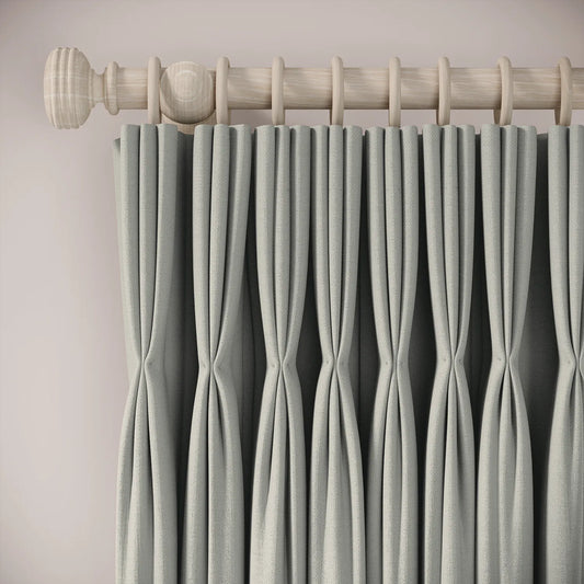 His Nibs Curtains - Linen Blend - Villa Blue