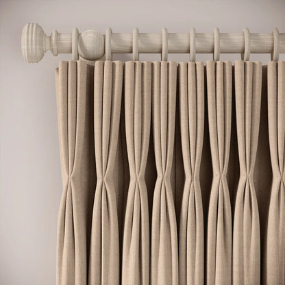 His Nibs Curtains - Pure Linen - Conch