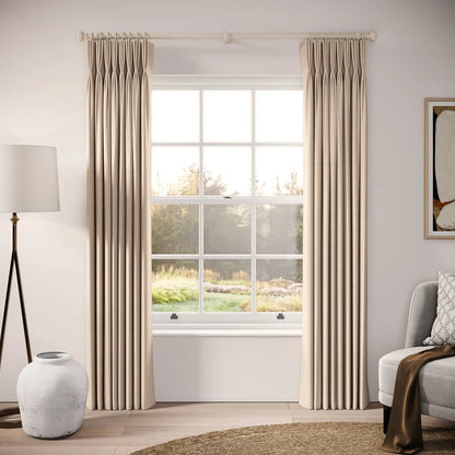 His Nibs Curtains - Pure Linen - Conch