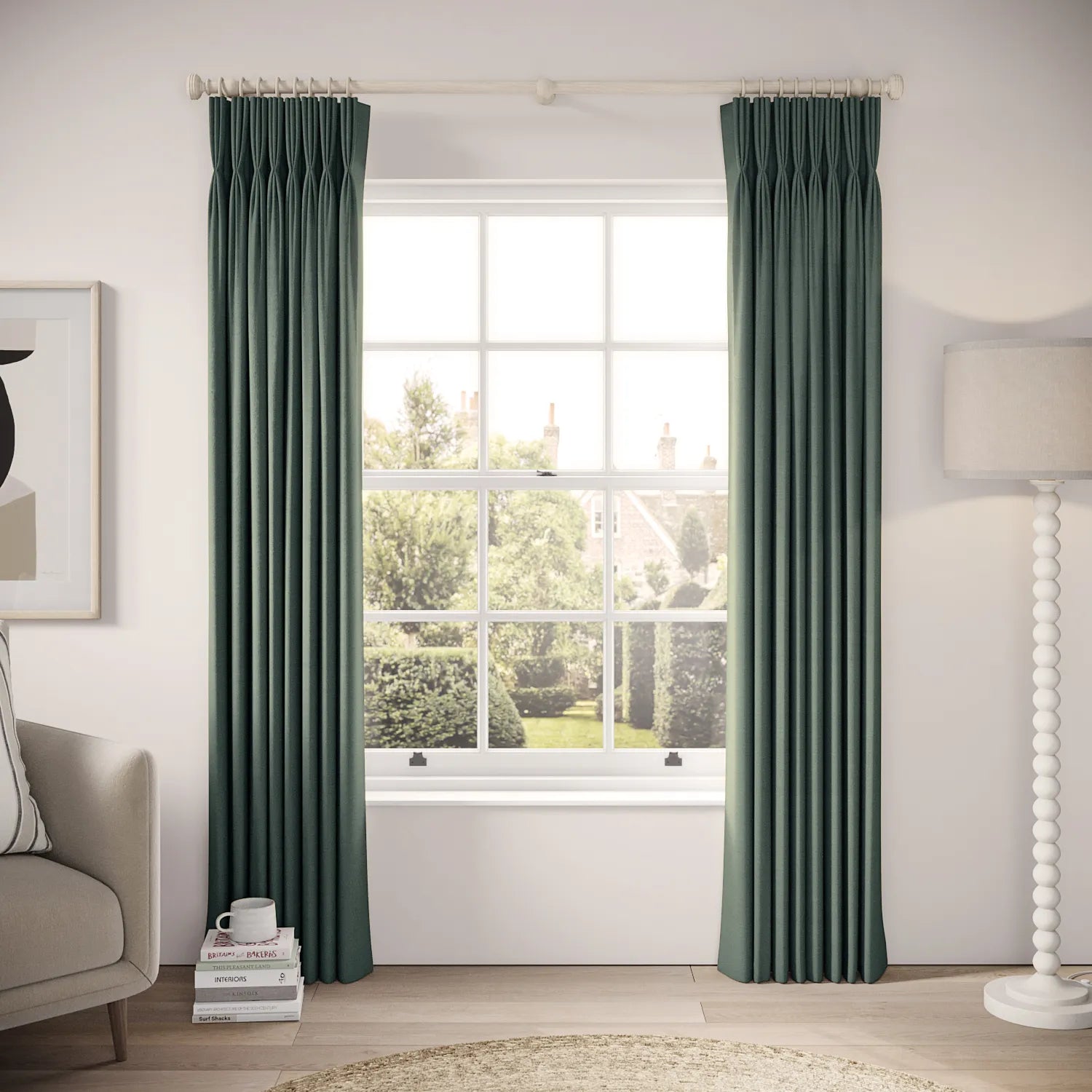 His Nibs Curtains - Pure Linen - Flotsam