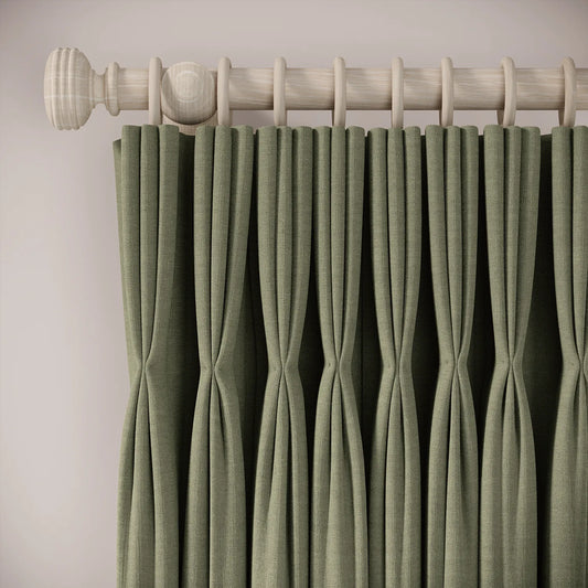His Nibs Curtains - Pure Linen - Herbal