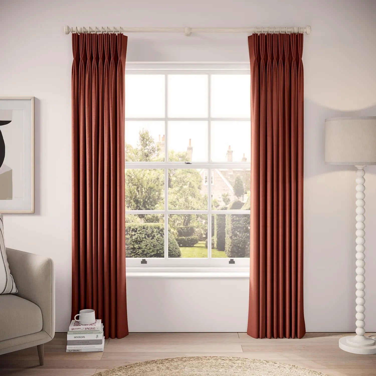 His Nibs Curtains - Pure Linen - Oscar Night
