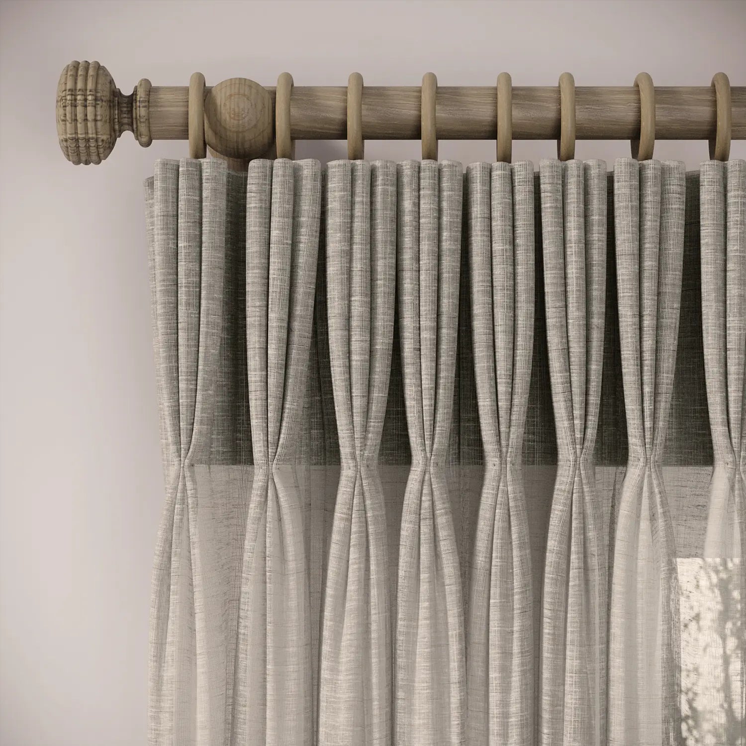 His Nibs Curtains - Slubby Sheer - Hen of the Woods
