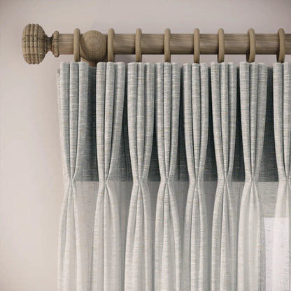 His Nibs Curtains - Slubby Sheer - Reykjavik