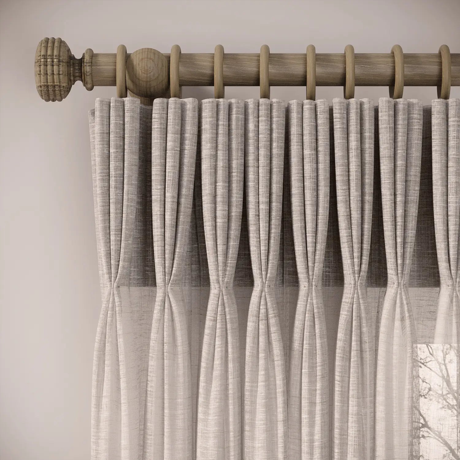 His Nibs Curtains - Slubby Sheer - Tasteful