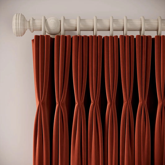 His Nibs Curtains - Soft Velvet - Cookout