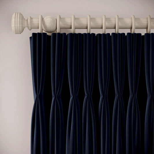 His Nibs Curtains - Soft Velvet - Nocturne