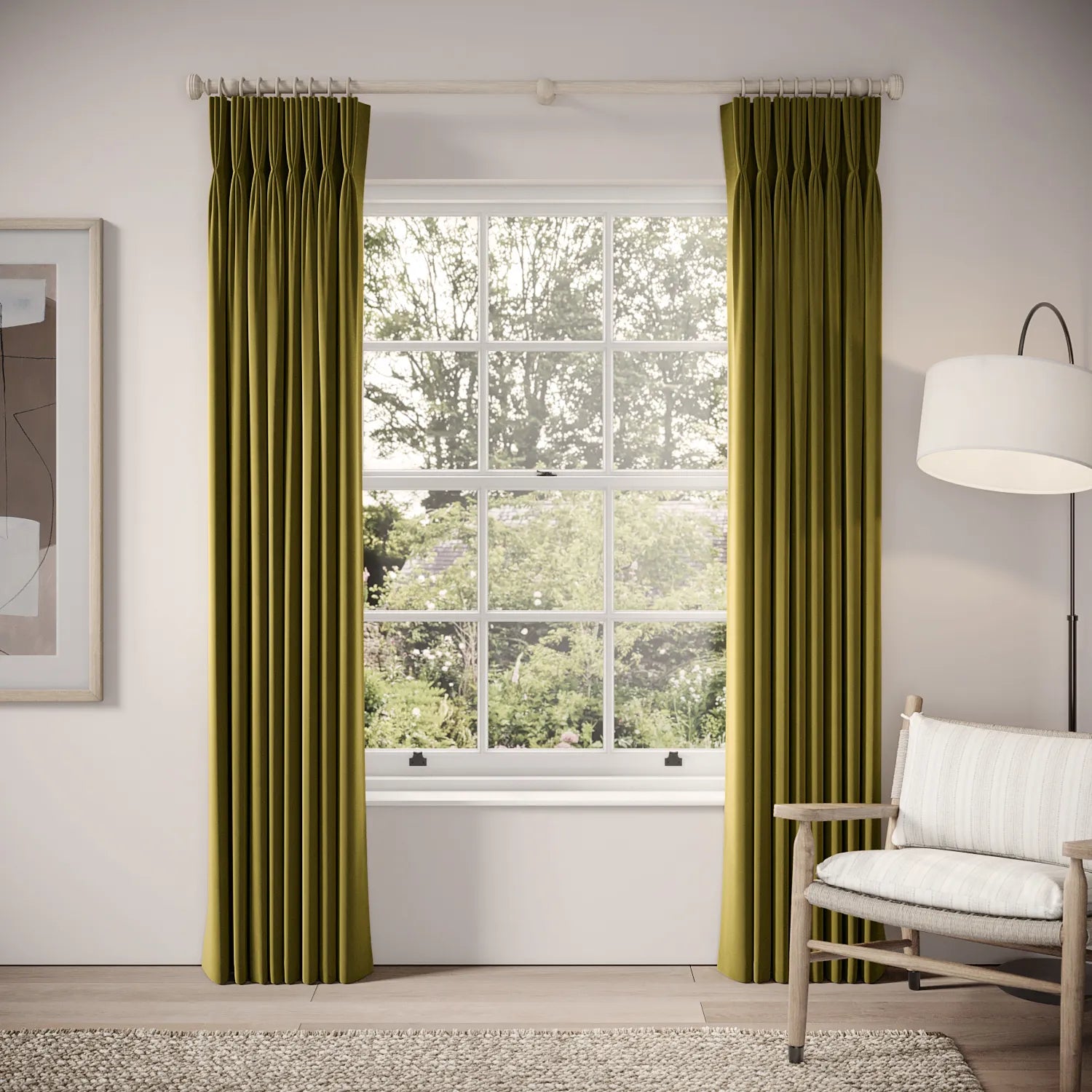 His Nibs Curtains - Soft Velvet - Thicket
