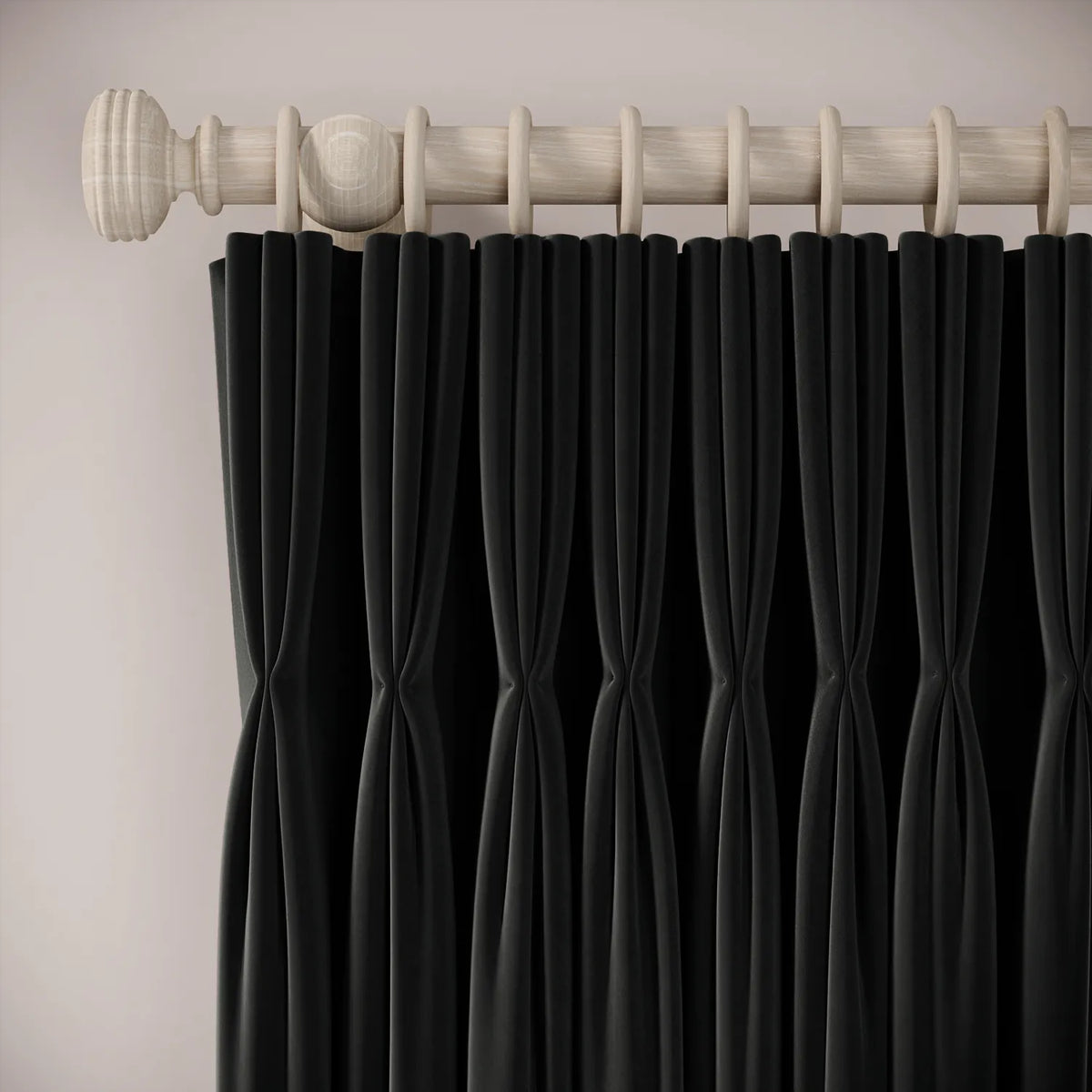 His Nibs Curtains - Soft Velvet - Void