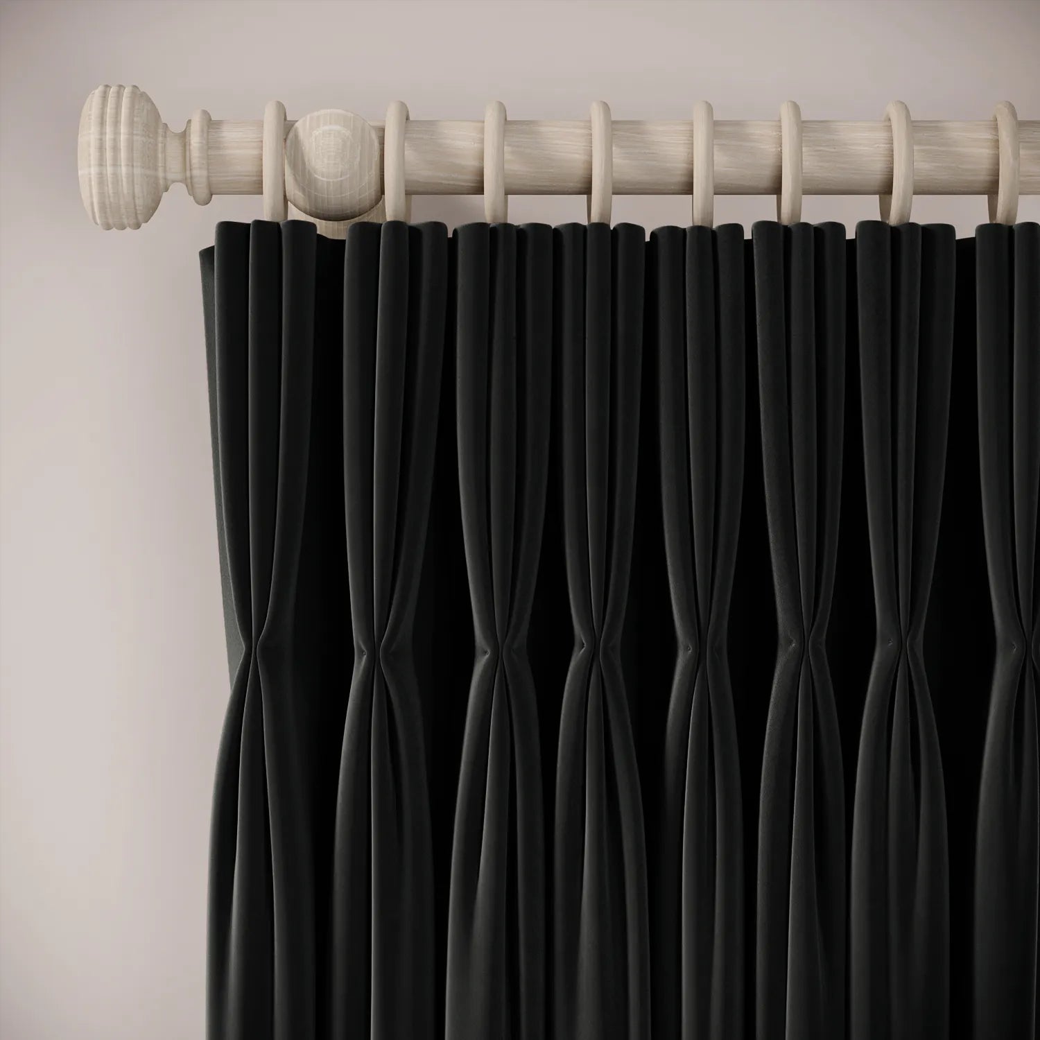 His Nibs Curtains - Soft Velvet - Void