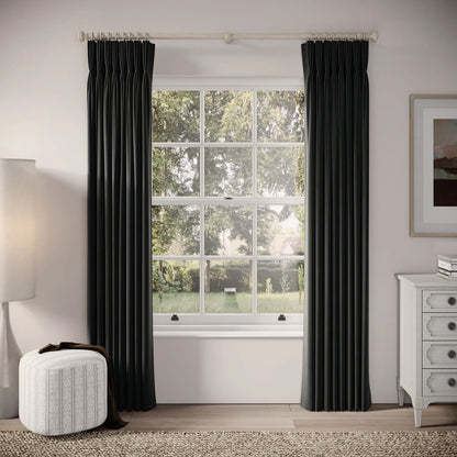 His Nibs Curtains - Soft Velvet - Void
