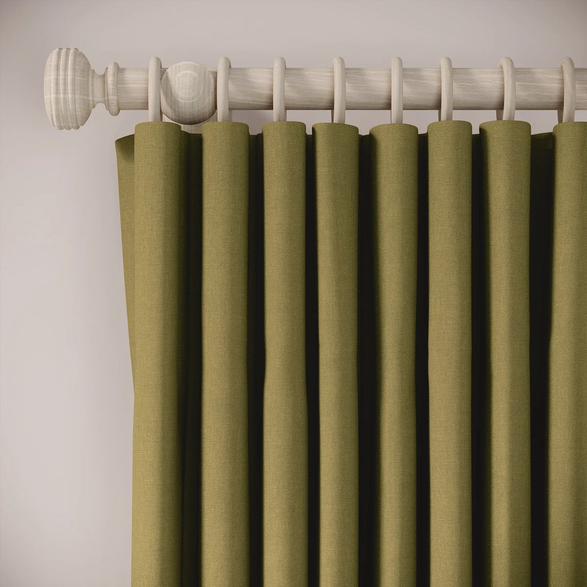 Lazy Sunday Curtains - Brushed Cotton - Cricket