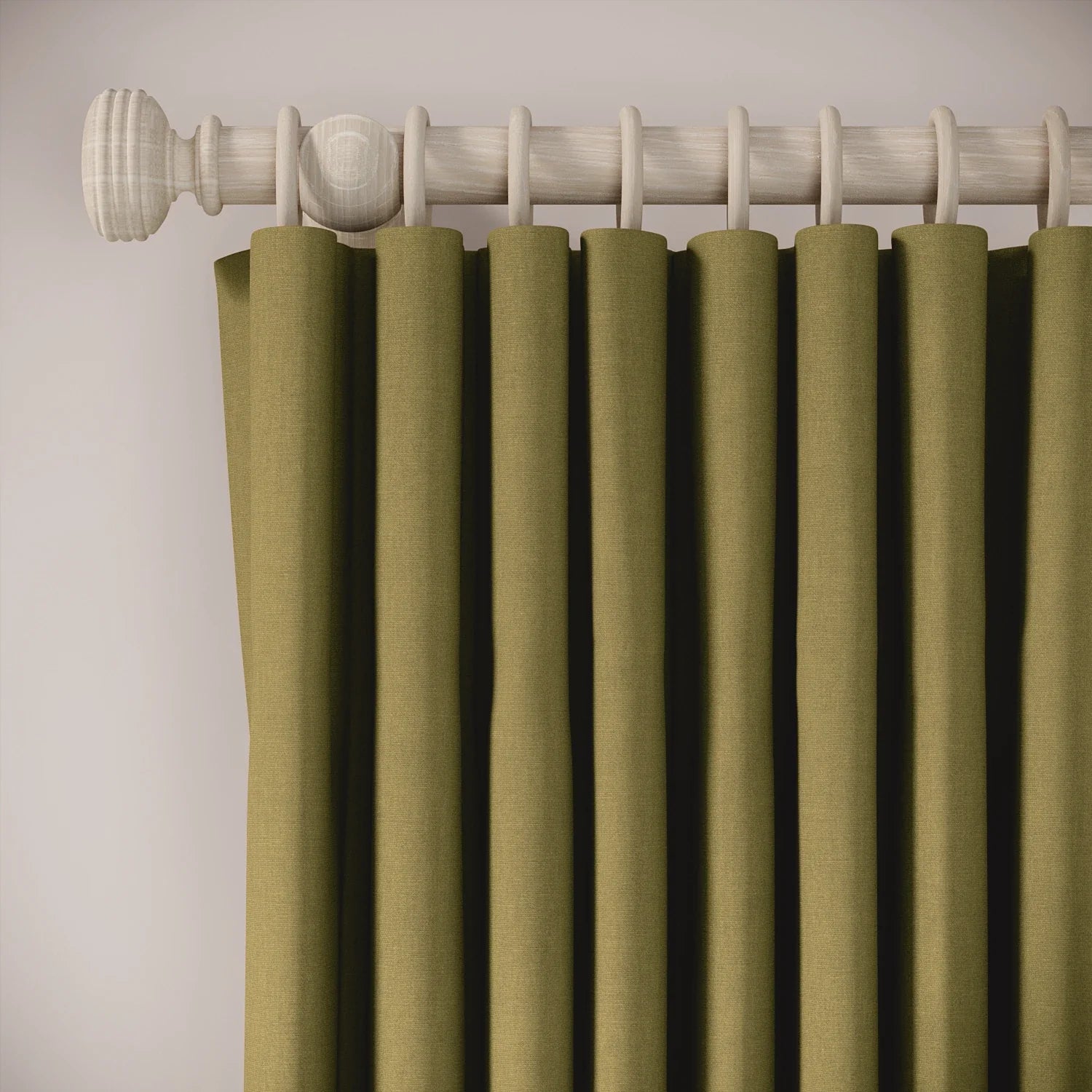 Lazy Sunday Curtains - Brushed Cotton - Cricket