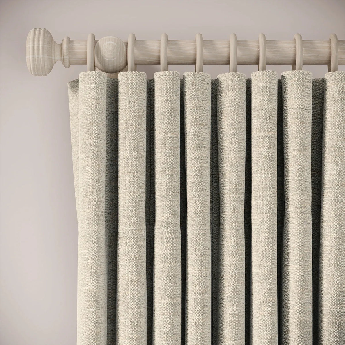 Lazy Sunday Curtains - Eco Boucle - Pebblish