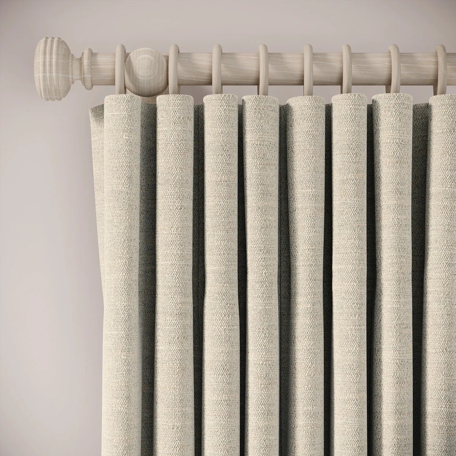 Lazy Sunday Curtains - Eco Boucle - Pebblish
