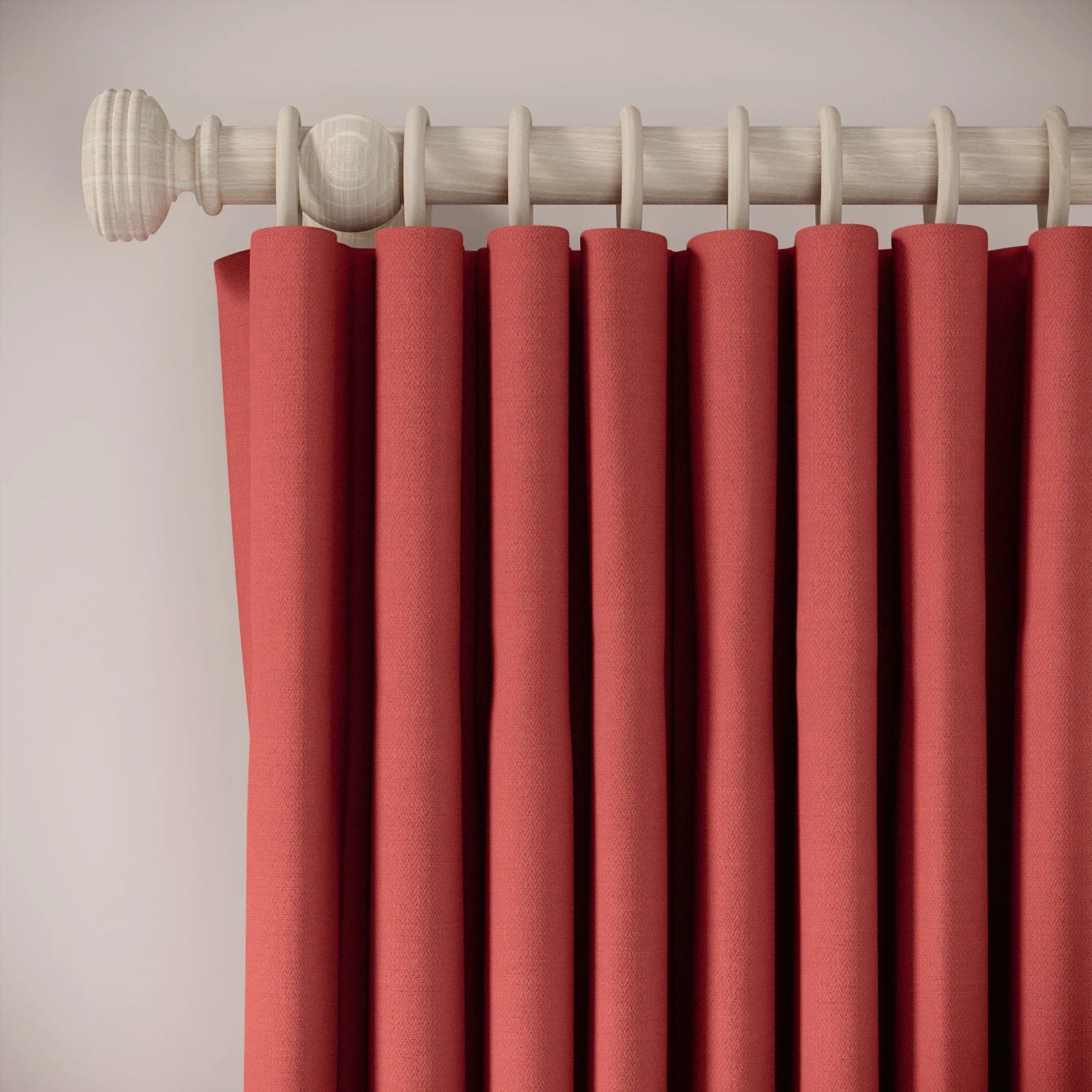 Lazy Sunday Curtains - Linen Blend - Crimsonite