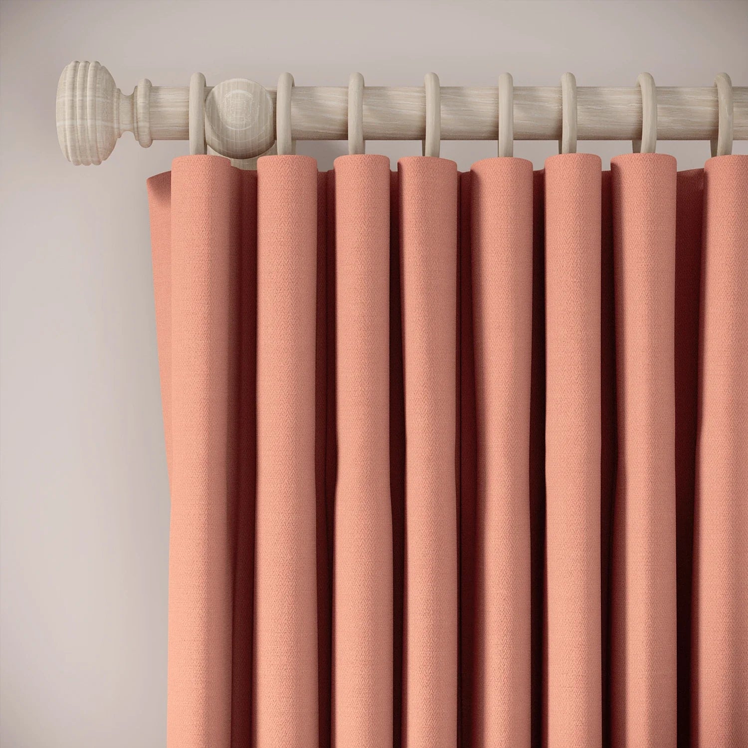 Lazy Sunday Curtains - Linen Blend - Lollipop