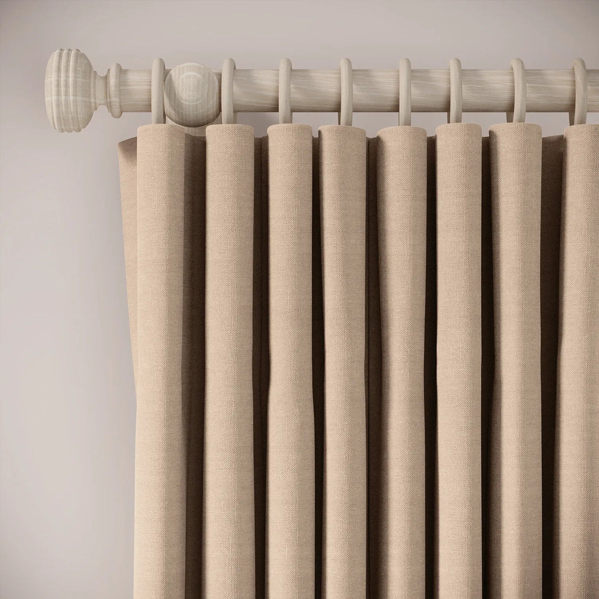 Lazy Sunday Curtains - Pure Linen - Conch
