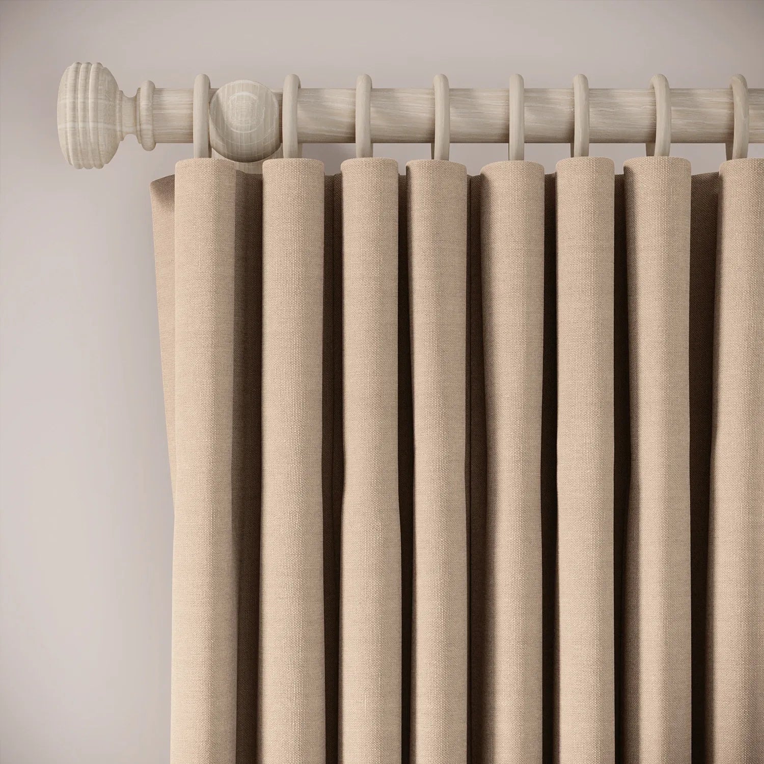 Lazy Sunday Curtains - Pure Linen - Conch