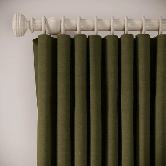 Lazy Sunday Curtains - Pure Linen - Mossify