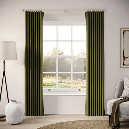 Lazy Sunday Curtains - Pure Linen - Mossify
