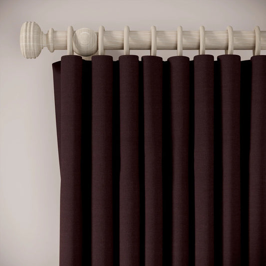 Lazy Sunday Curtains - Pure Linen - Plumble