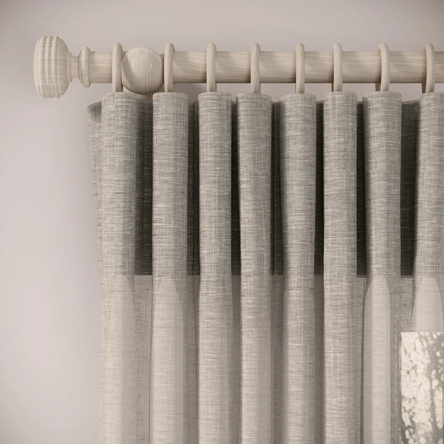 Lazy Sunday Curtains - Slubby Sheer - Hen of the Woods