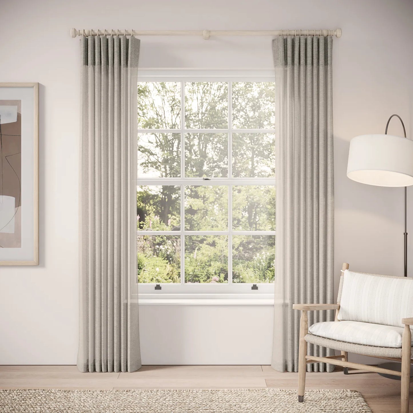 Lazy Sunday Curtains - Slubby Sheer - Hen of the Woods