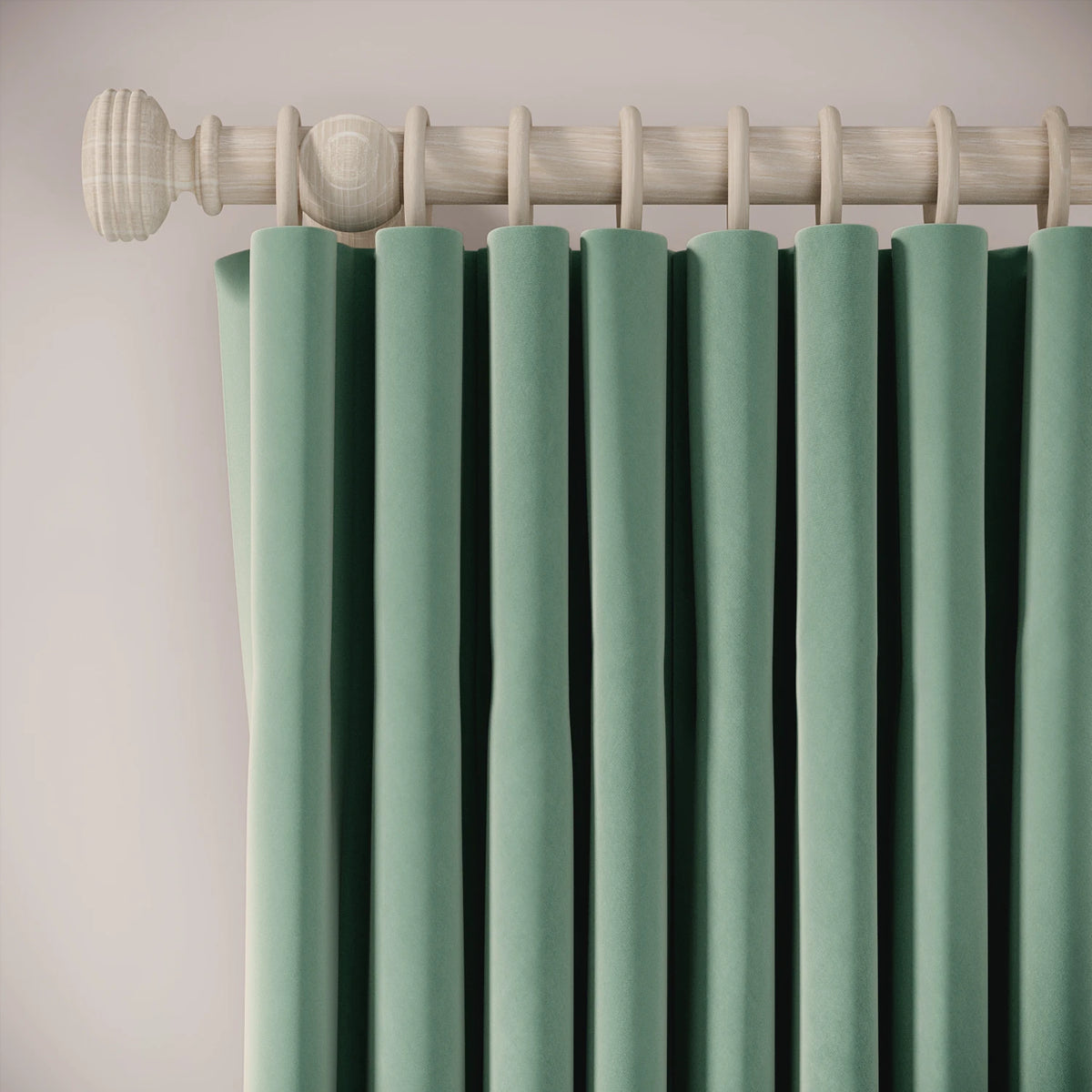 Lazy Sunday Curtains - Soft Velvet - Mid-horizon