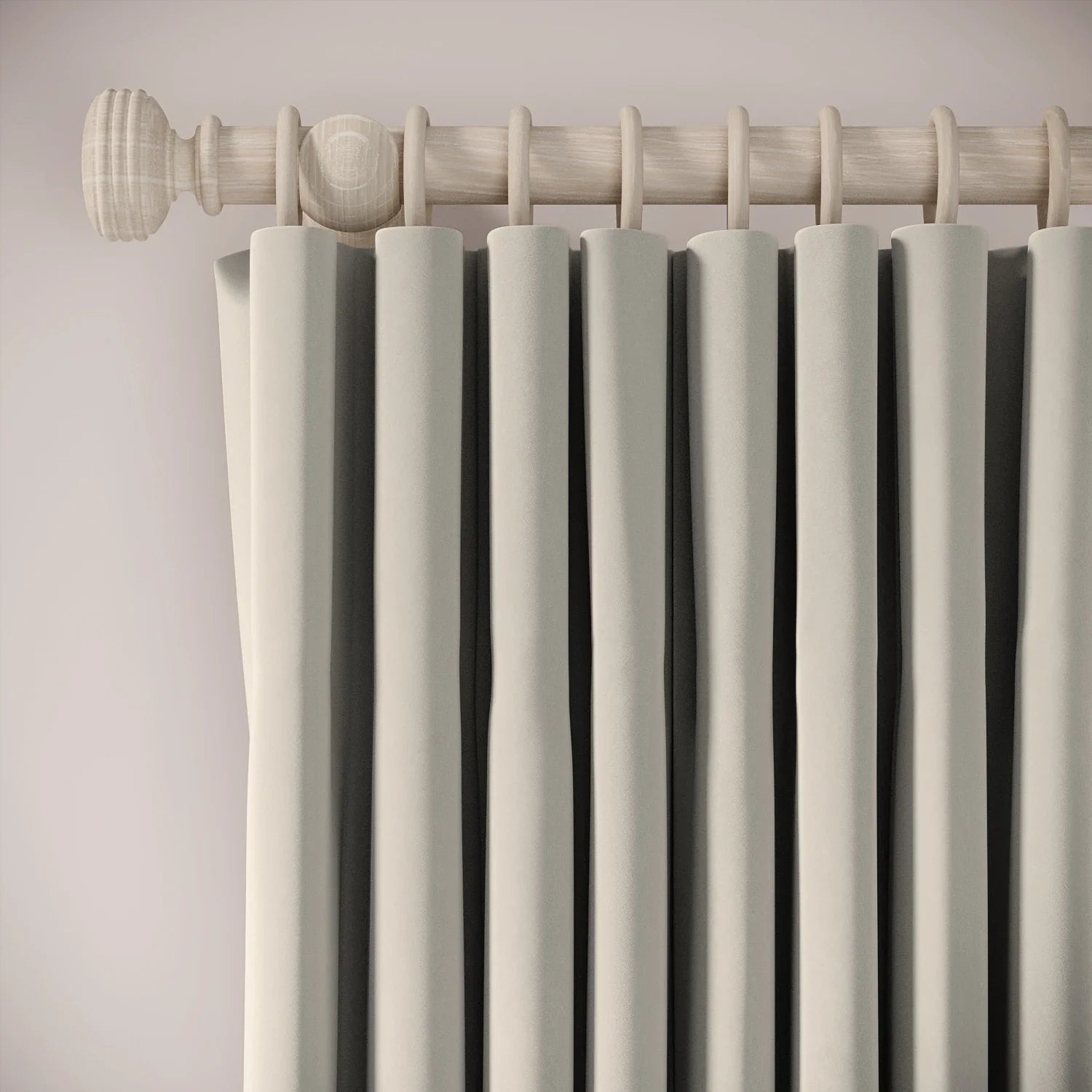 Lazy Sunday Curtains - Soft Velvet - Mog