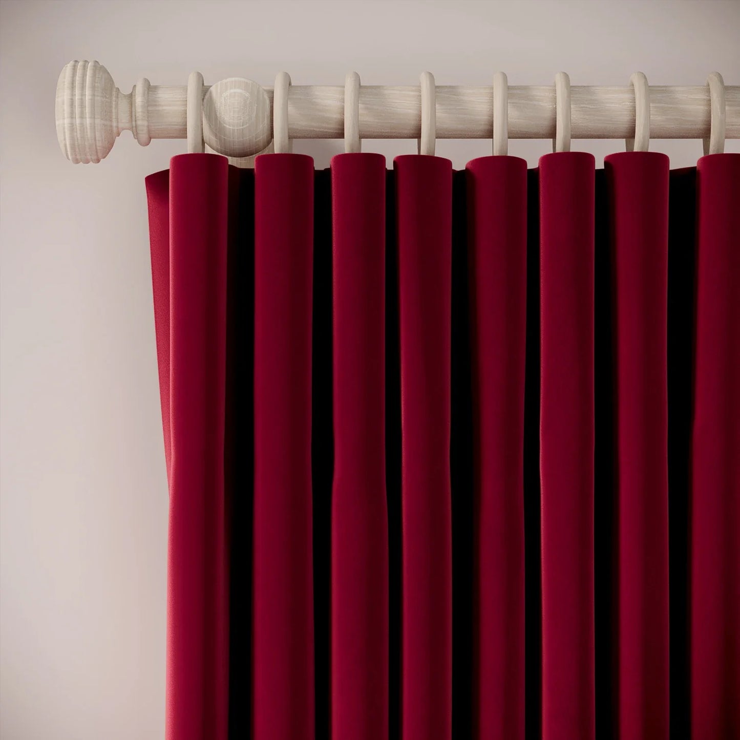 Lazy Sunday Curtains - Soft Velvet - Ruby Tuesday