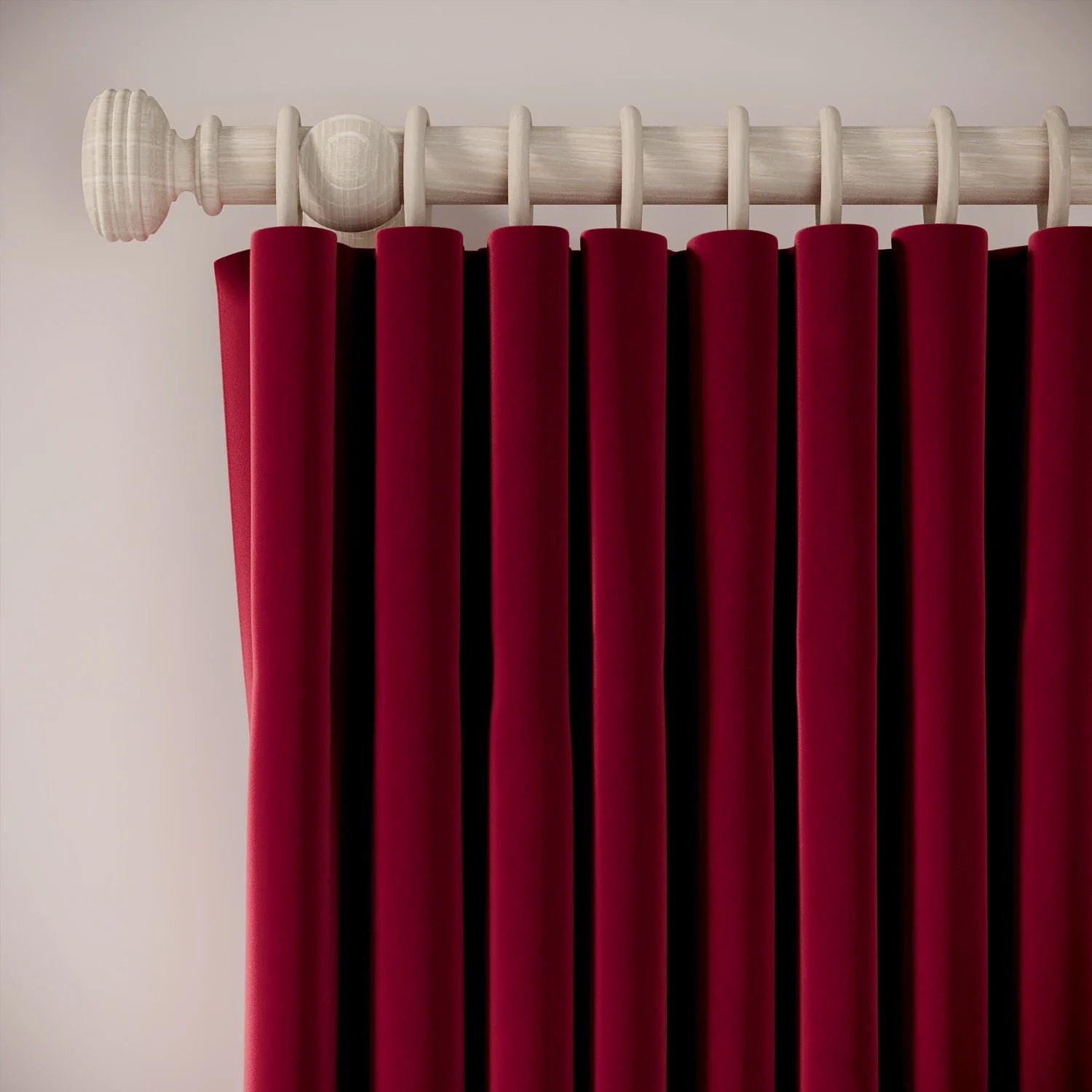 Lazy Sunday Curtains - Soft Velvet - Ruby Tuesday