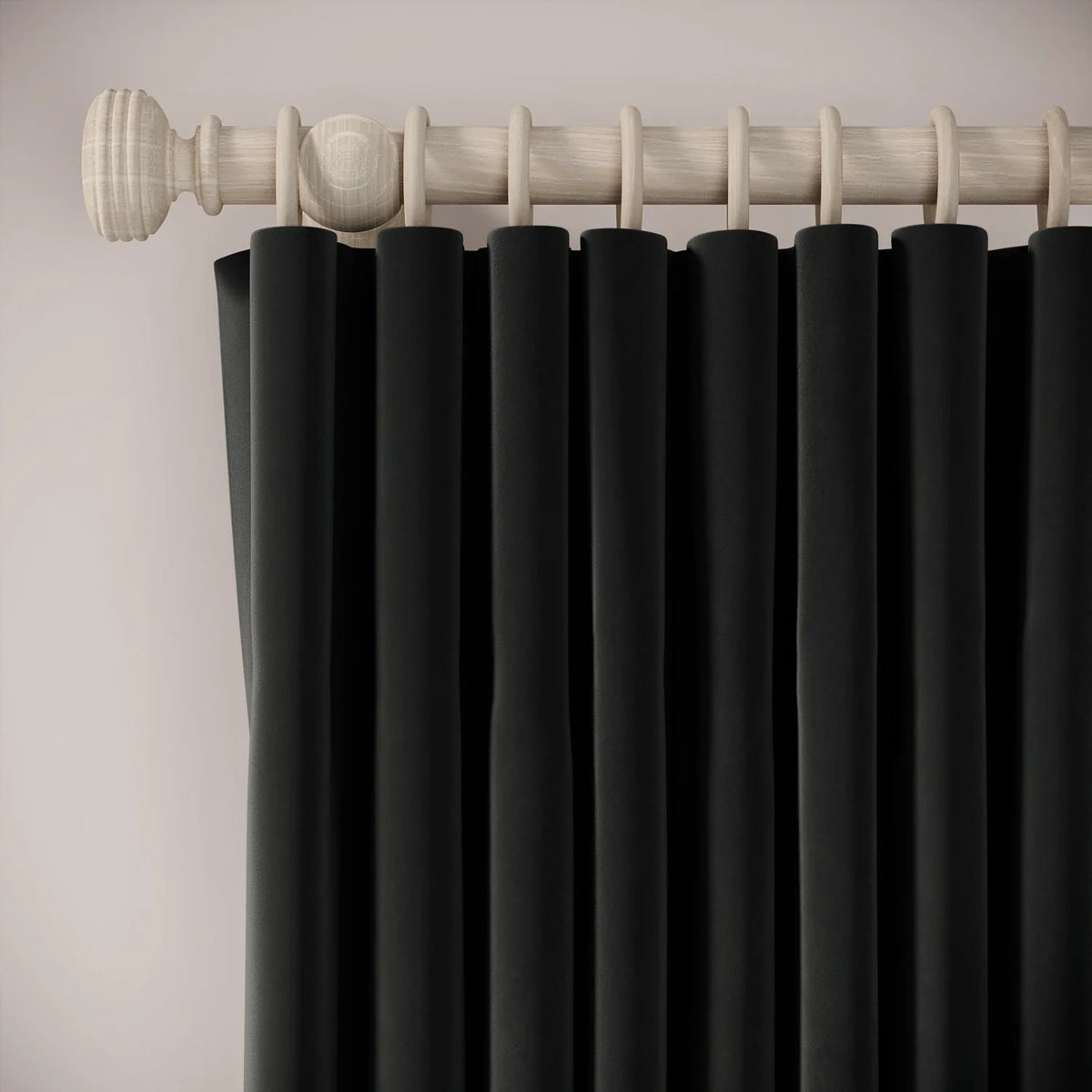 Lazy Sunday Curtains - Soft Velvet - Void