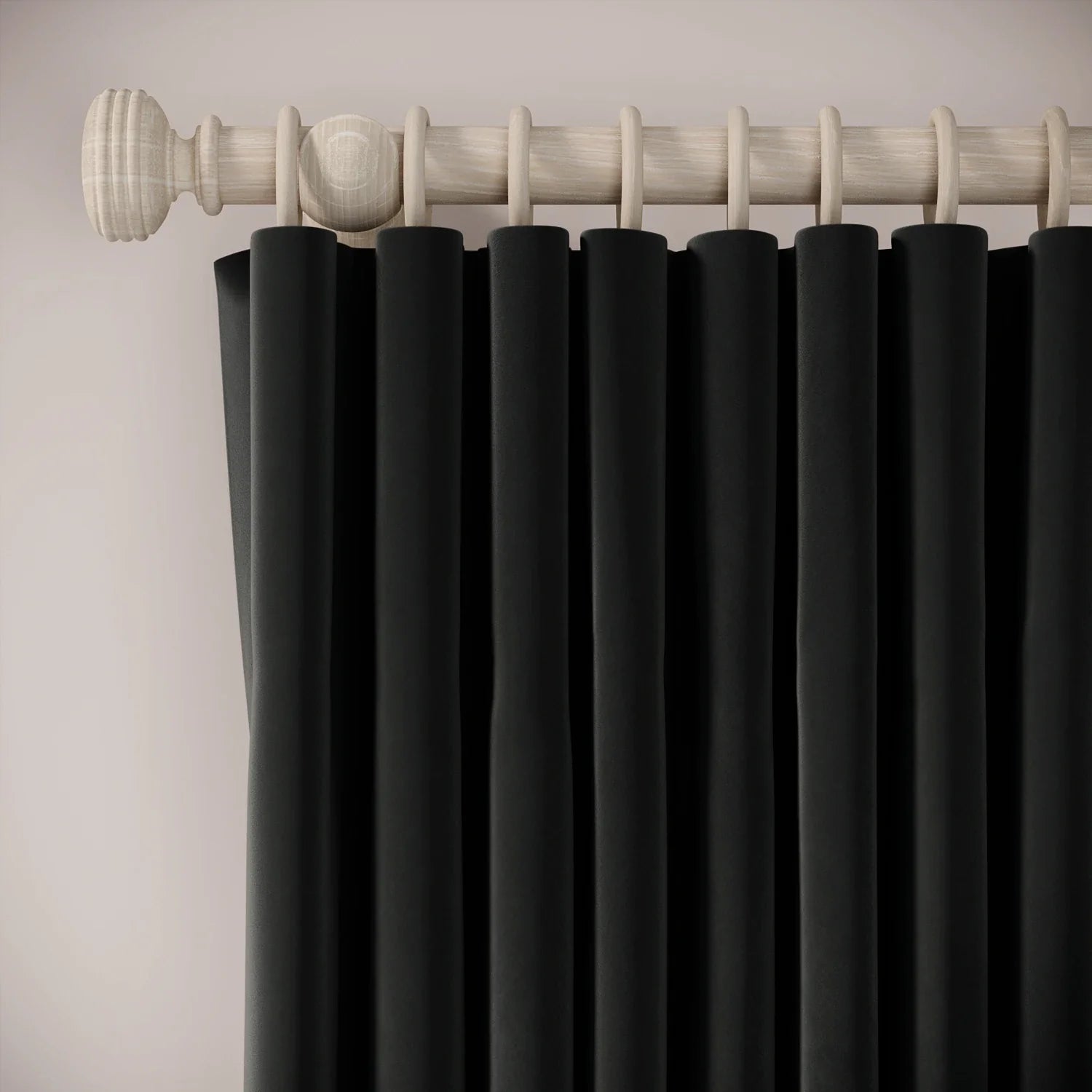 Lazy Sunday Curtains - Soft Velvet - Void