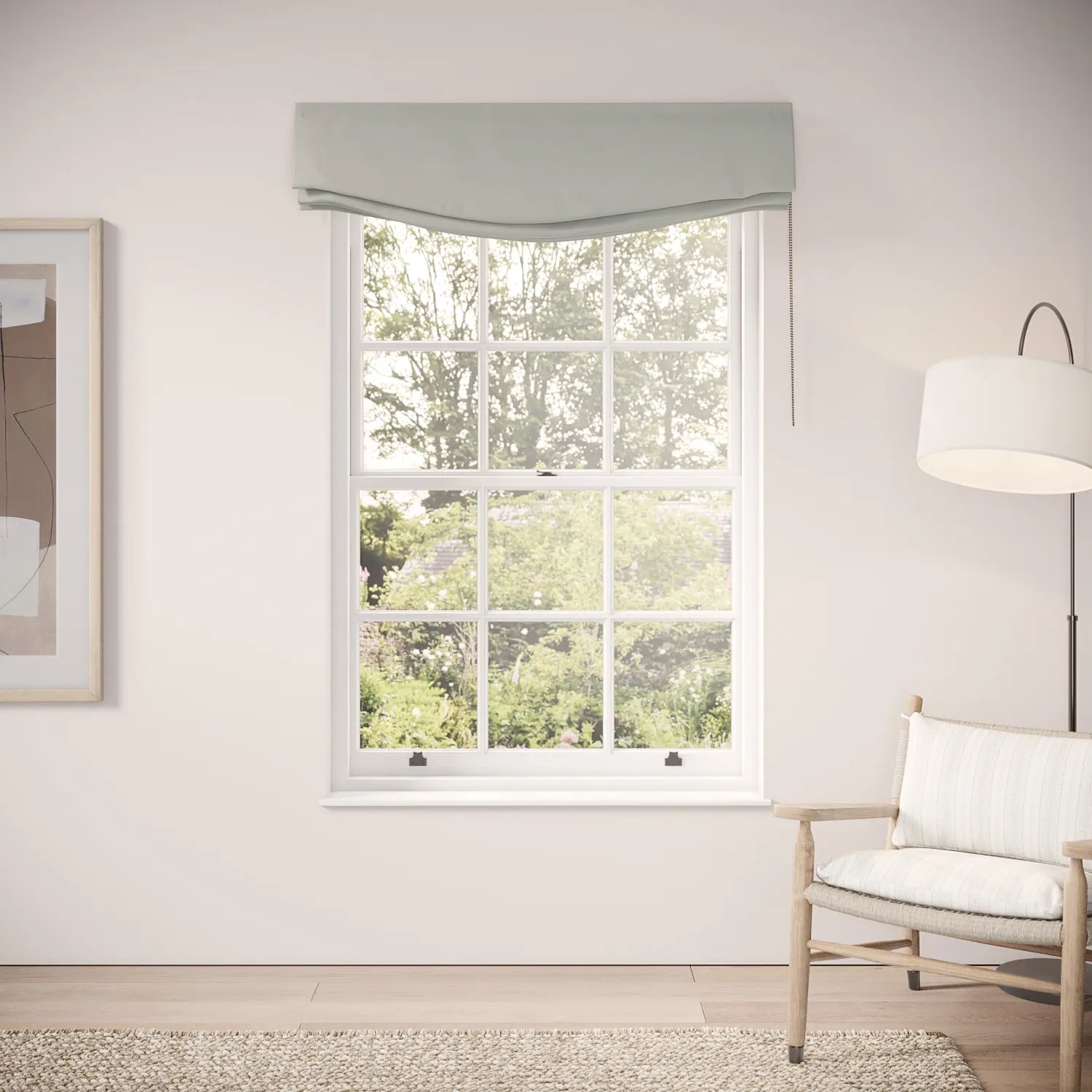 Lumley Blind - Linen Blend - Villa Blue