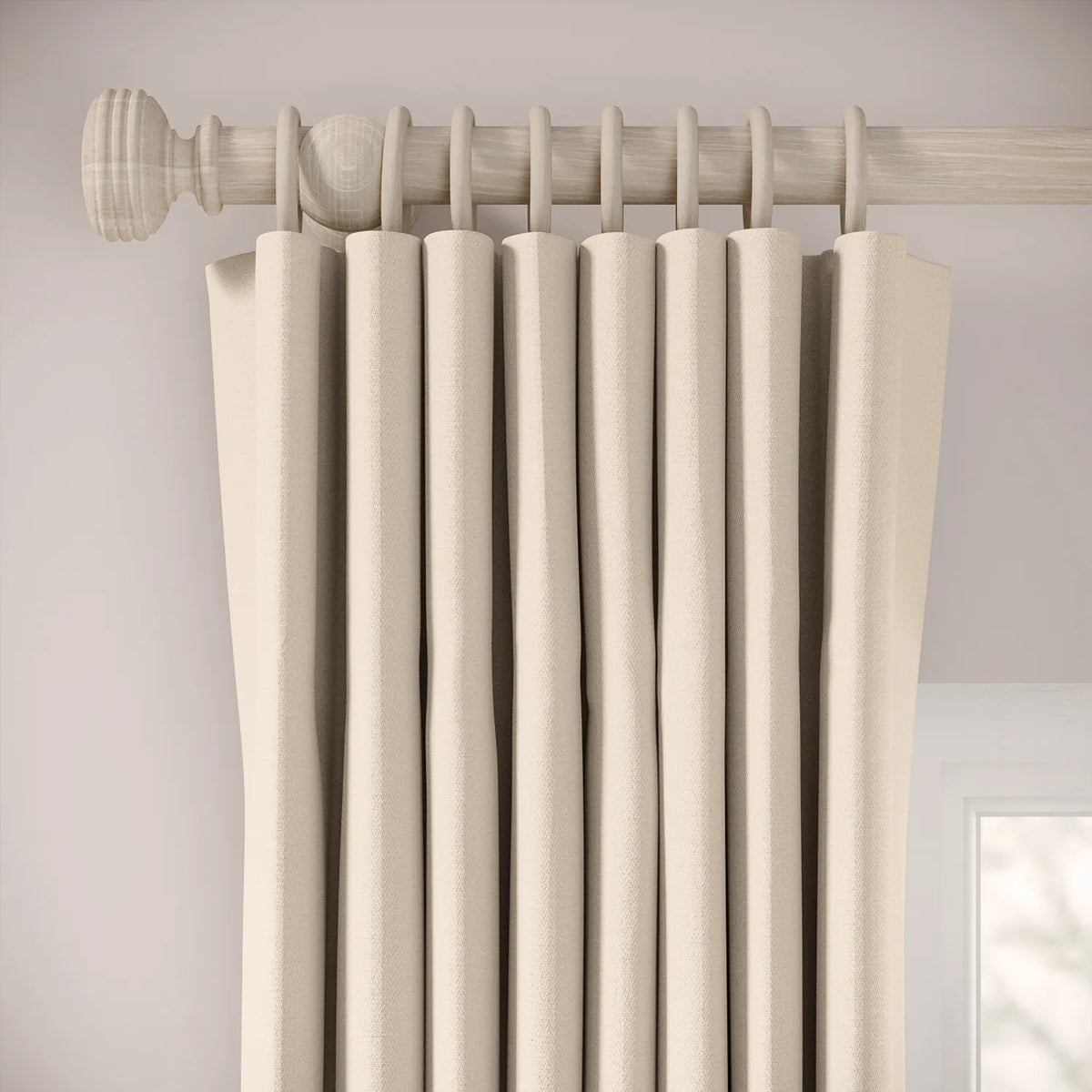Matchbox Curtains - Linen Blend - Ostrich Egg