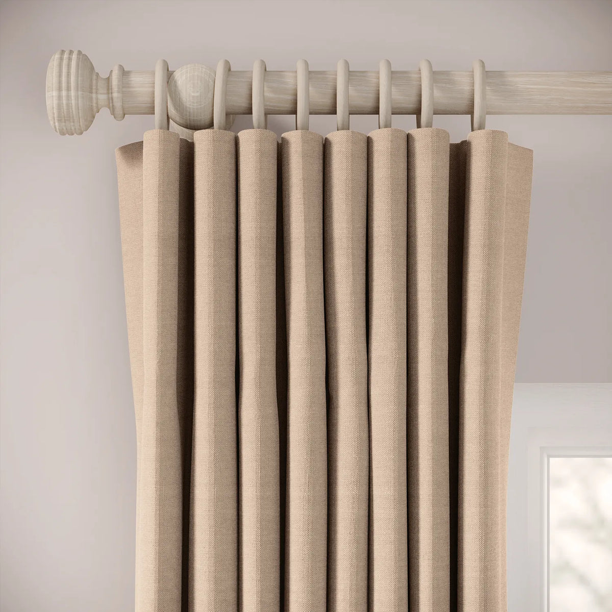 Matchbox Curtains - Pure Linen - Conch