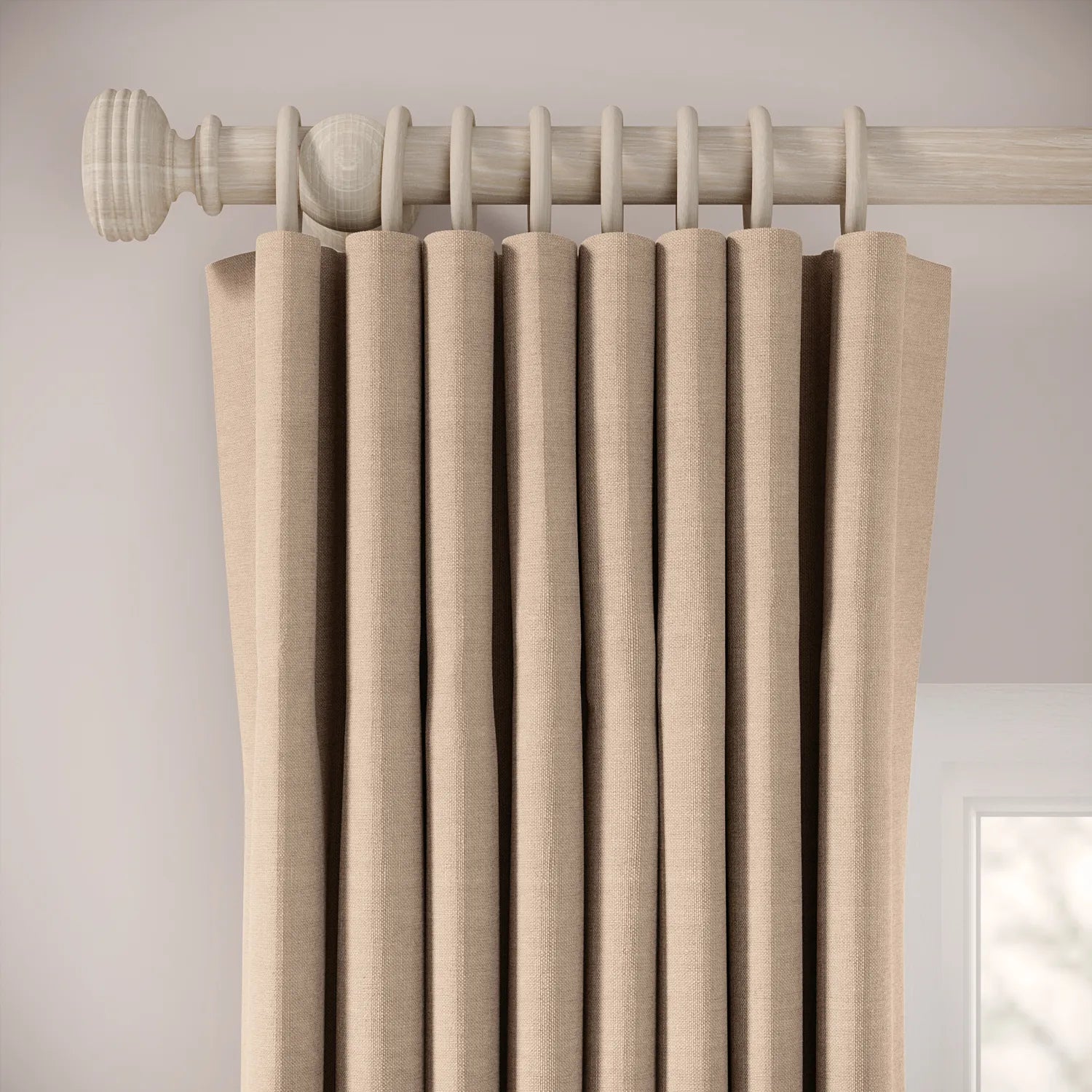Matchbox Curtains - Pure Linen - Conch