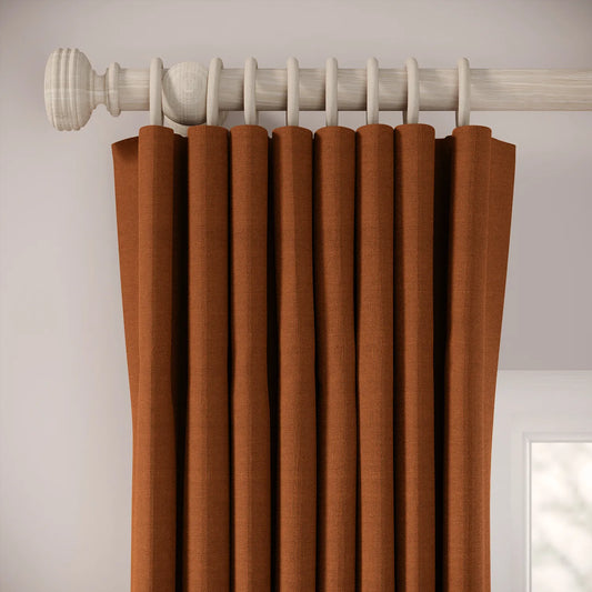 Matchbox Curtains - Pure Linen - Rusty Bucket